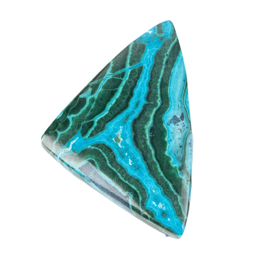 Chryscocolla + Malachite Cabochon 54.35 ct 34x32mm - InnerVision Crystals