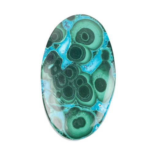 Chryscocolla + Malachite Cabochon 54.65 ct 38x22mm - InnerVision Crystals