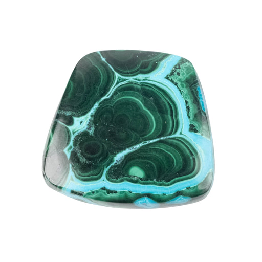 Chryscocolla + Malachite Cabochon 55.30 ct 30x28mm - InnerVision Crystals