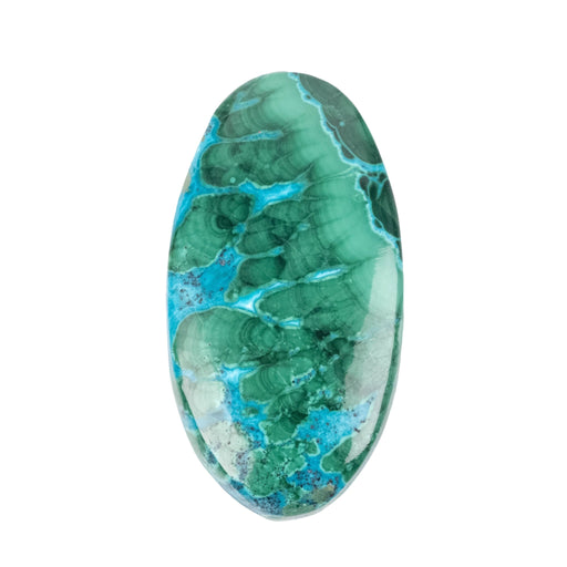 Chryscocolla + Malachite Cabochon 58.75 ct 40x21mm - InnerVision Crystals