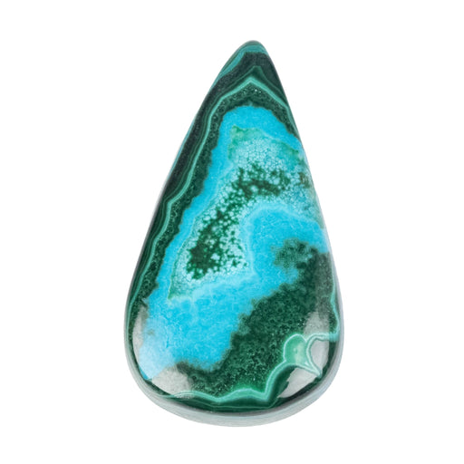 Chryscocolla + Malachite Cabochon 65.60 ct 40x22mm - InnerVision Crystals