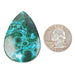 Chryscocolla + Malachite Cabochon 77.70 ct 43x30mm - InnerVision Crystals