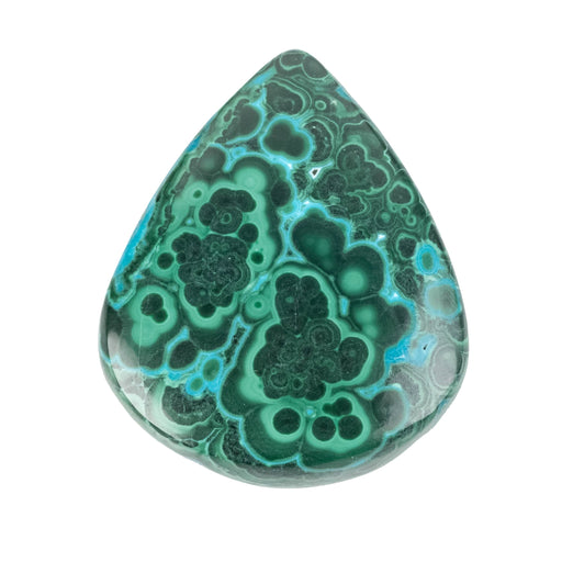 Chryscocolla + Malachite Cabochon 91.10 ct 40x33mm - InnerVision Crystals