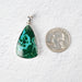 Chrysocolla + Malachite Pendant 12.16 g 42x21mm .925 Silver - InnerVision Crystals