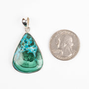 Chrysocolla + Malachite Pendant 9.52 g 44x24mm - InnerVision Crystals