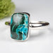 Chrysocolla + Malachite Ring 12x9mm Size 11 .925 Silver - InnerVision Crystals