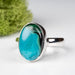 Chrysocolla + Malachite Ring 12x9mm Size 5 .925 Silver - InnerVision Crystals