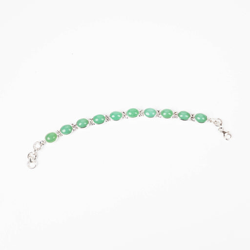 Chrysoprase Bracelet 11x9mm 7" .925 Silver - InnerVision Crystals