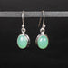 Chrysoprase Earrings 10x8mm .925 Silver - InnerVision Crystals
