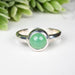 Chrysoprase Ring 6.8mm Size 7.5 - InnerVision Crystals