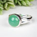 Chrysoprase Ring 9.5mm Size 8 - InnerVision Crystals