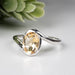 Citrine 8x6mm Ring .925 Silver - InnerVision Crystals