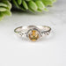 Citrine Ring 5mm Size 7 - InnerVision Crystals