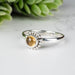 Citrine Ring 5mm Size 7.5 - InnerVision Crystals