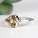 Citrine Ring 7mm Size 6 .925 Silver - InnerVision Crystals
