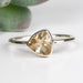 Citrine Ring 7mm Size 8 .925 Silver - InnerVision Crystals