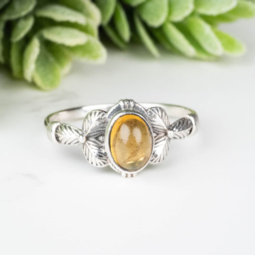 Citrine Ring 7x5mm Size 8 - InnerVision Crystals