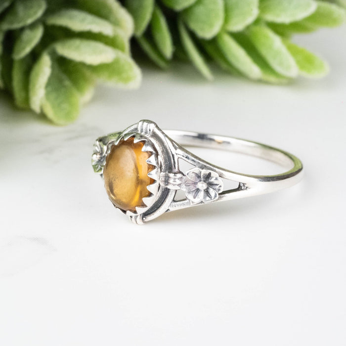Citrine Ring 7x5mm Size 8 - InnerVision Crystals