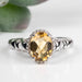 Citrine Ring 8x6mm Size 7 .925 Silver - InnerVision Crystals