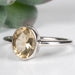 Citrine Ring 9x7mm Size 9 .925 Silver - InnerVision Crystals