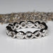 Diamond Infinity Band 5 Stone Ring 1/2 ctw - InnerVision Crystals