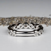 NEW Diamond Infinity Band 5 Stone Ring 1/2 CTW - InnerVision Crystals