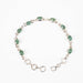 Emerald Bracelet 7x6mm 7" .925 Silver - InnerVision Crystals