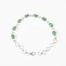 Emerald Bracelet 8x7mm 7" .925 Silver - InnerVision Crystals