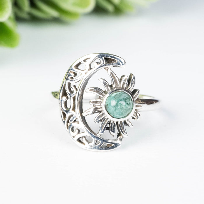 Emerald Ring 4.5mm Size 6 - InnerVision Crystals