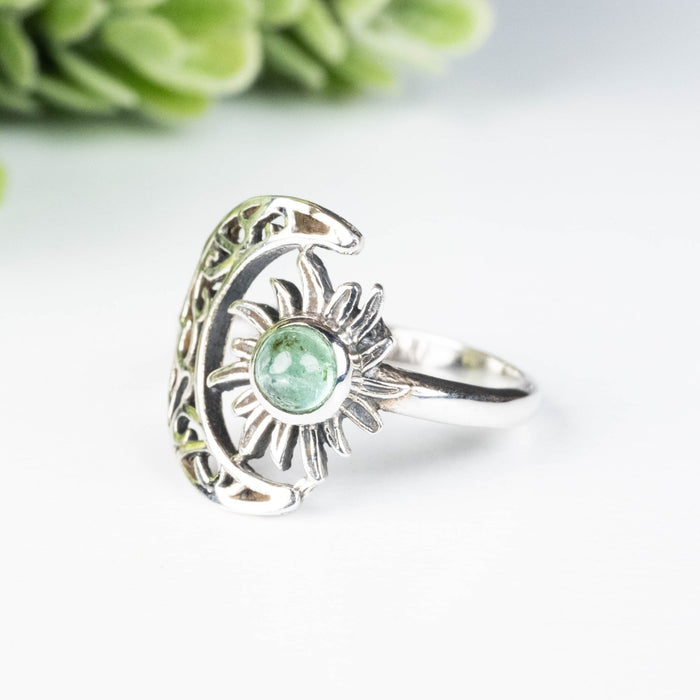 Emerald Ring 4.5mm Size 6 - InnerVision Crystals