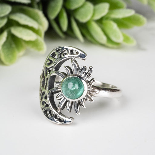 Emerald Ring 4mm Size 4 - InnerVision Crystals