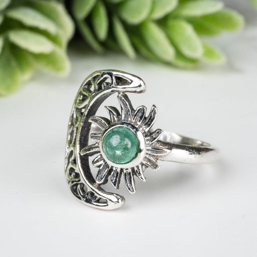Emerald Ring 4mm Size 5 - InnerVision Crystals