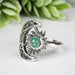 Emerald Ring 4mm Size 5 - InnerVision Crystals