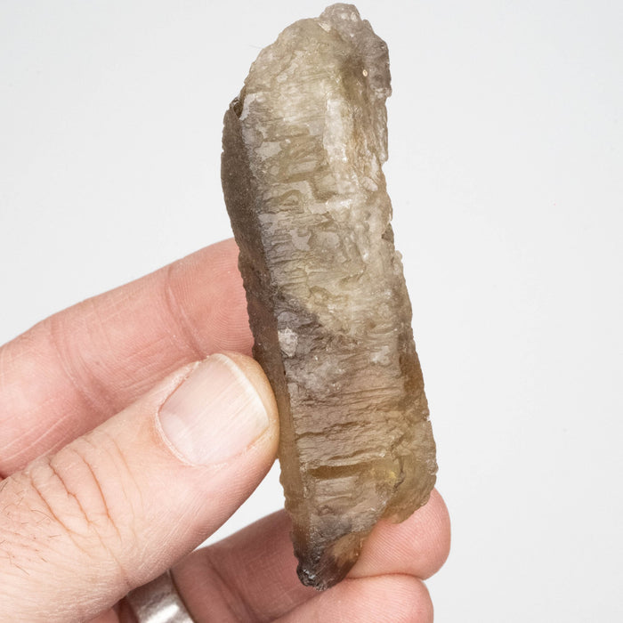 Etched Smoky Citrine 60 g 82x23mm - InnerVision Crystals