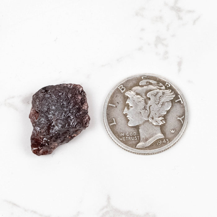 Etched Spessartine Garnet 2.20 g 14x12mm - InnerVision Crystals