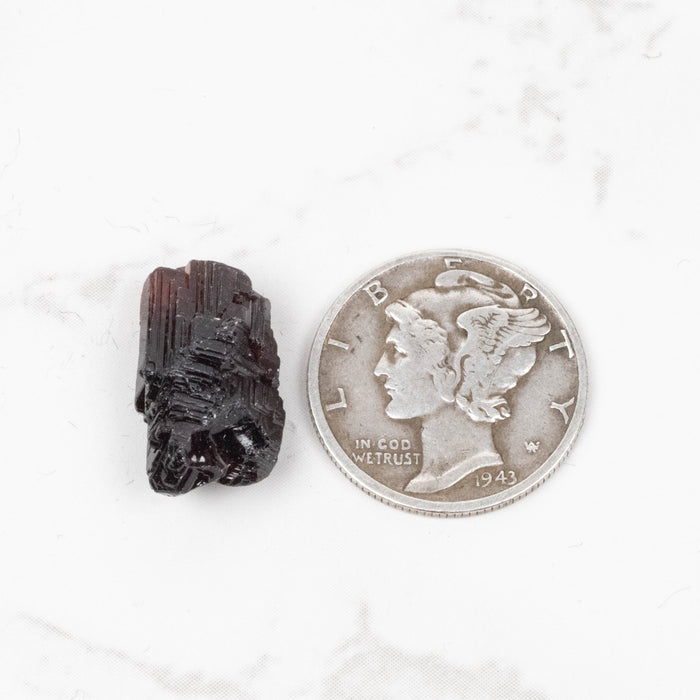 Etched Spessartine Garnet 2.27 g 16x9mm - InnerVision Crystals