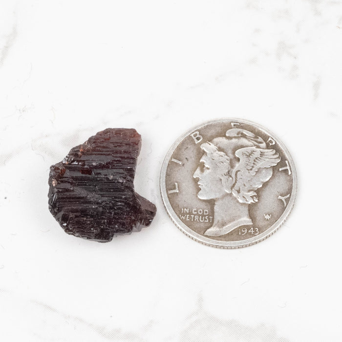 Etched Spessartine Garnet 2.65 g 17x14mm - InnerVision Crystals