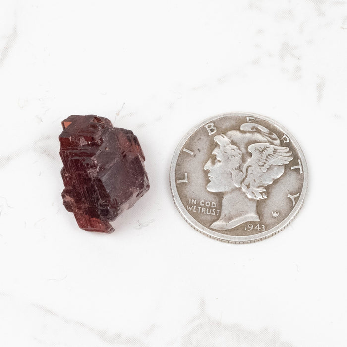 Etched Spessartine Garnet 2.74 g 16x11mm - InnerVision Crystals