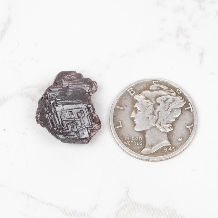 Etched Spessartine Garnet 2.78 g 15x13mm - InnerVision Crystals