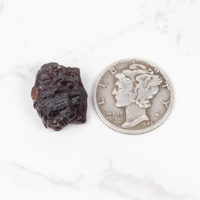 Etched Spessartine Garnet 2.98 g 15x12mm - InnerVision Crystals