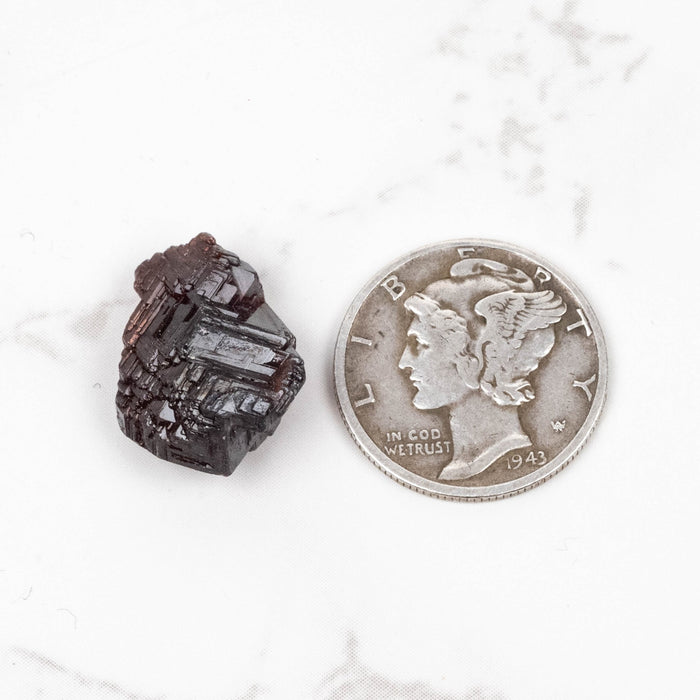 Etched Spessartine Garnet 3.04 g 16x13mm - InnerVision Crystals