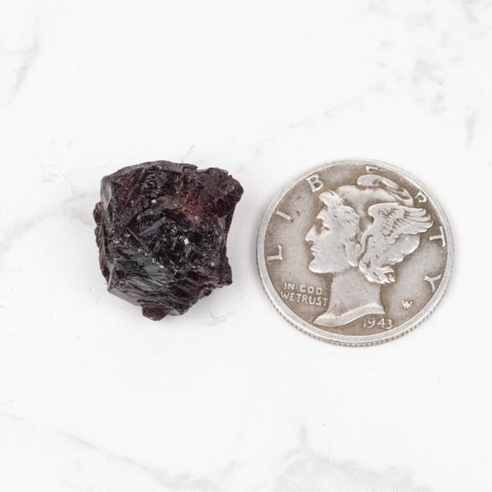Etched Spessartine Garnet 3.44 g 12x11mm - InnerVision Crystals