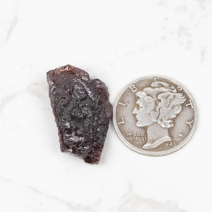 Etched Spessartine Garnet 3.91 g 20x15mm - InnerVision Crystals