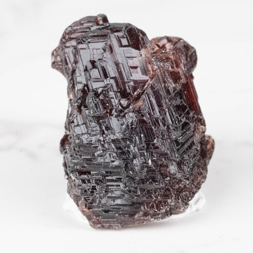 Etched Spessartine Garnet 5.60 g 19x14mm - InnerVision Crystals