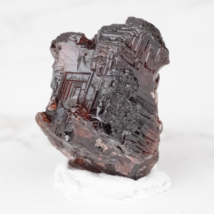 Etched Spessartine Garnet 5.60 g 19x14mm - InnerVision Crystals