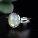 Ethiopian Opal Ring 10x8mm Size 8 .925 Silver - InnerVision Crystals