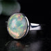 Ethiopian Opal Ring 12x10mm Size 9 .925 Silver - InnerVision Crystals