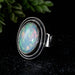 Ethiopian Opal Ring 18x12mm Size 10 - InnerVision Crystals