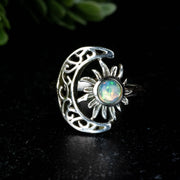 Ethiopian Opal Ring 4.5mm Size 5 - InnerVision Crystals