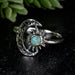 Ethiopian Opal Ring 4mm Size 11 - InnerVision Crystals